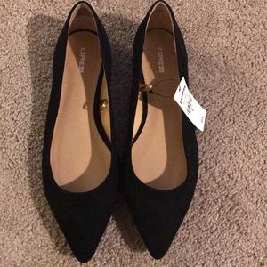 Express womens suede flats size 8